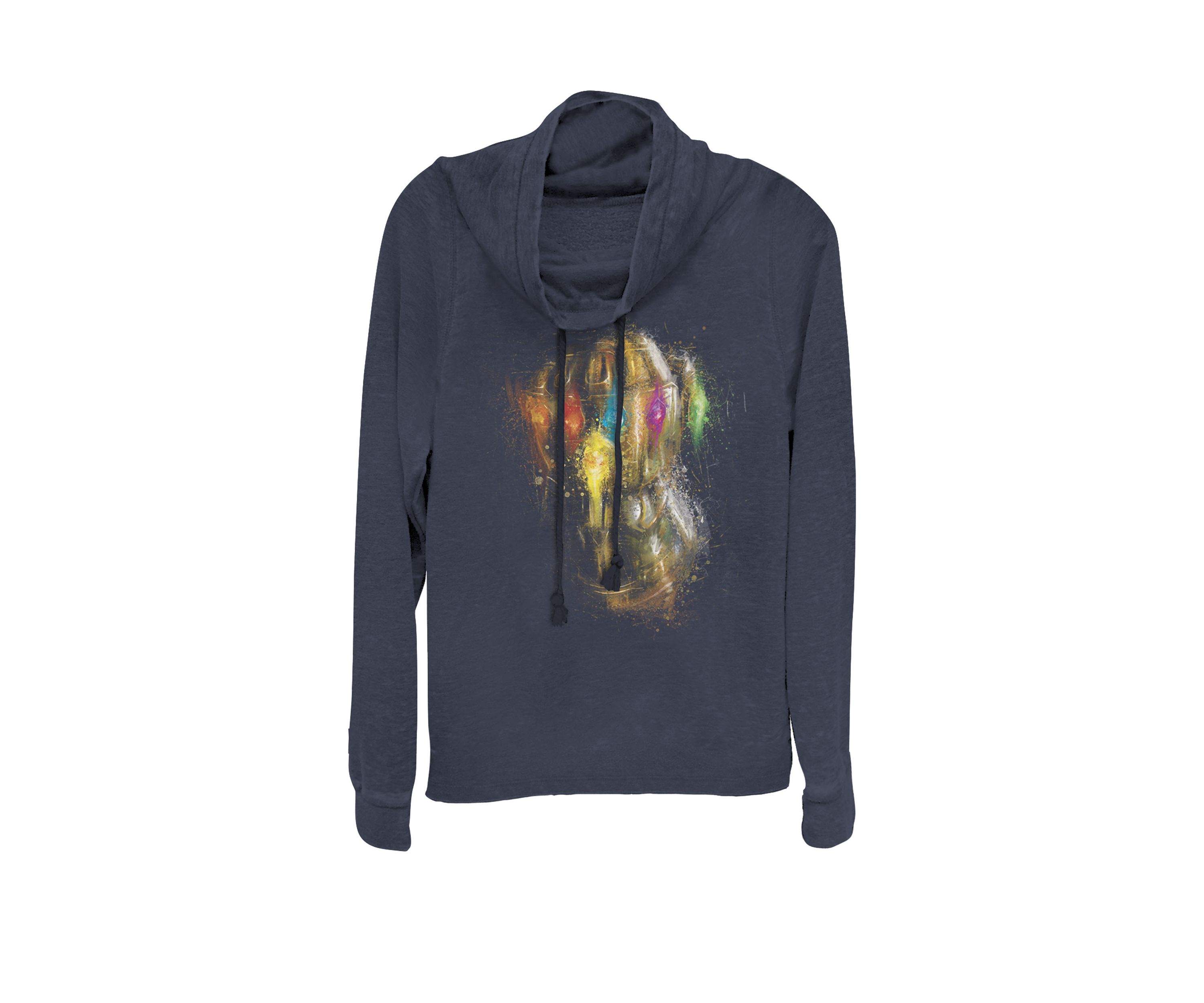 Avengers Endgame Gauntlet Painting Cowl Neck Pullover