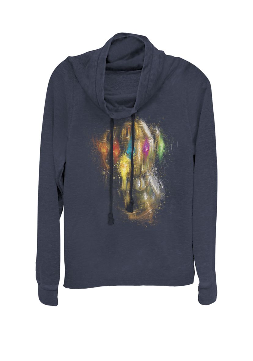 Avengers Endgame Gauntlet Painting Cowl Neck Pullover