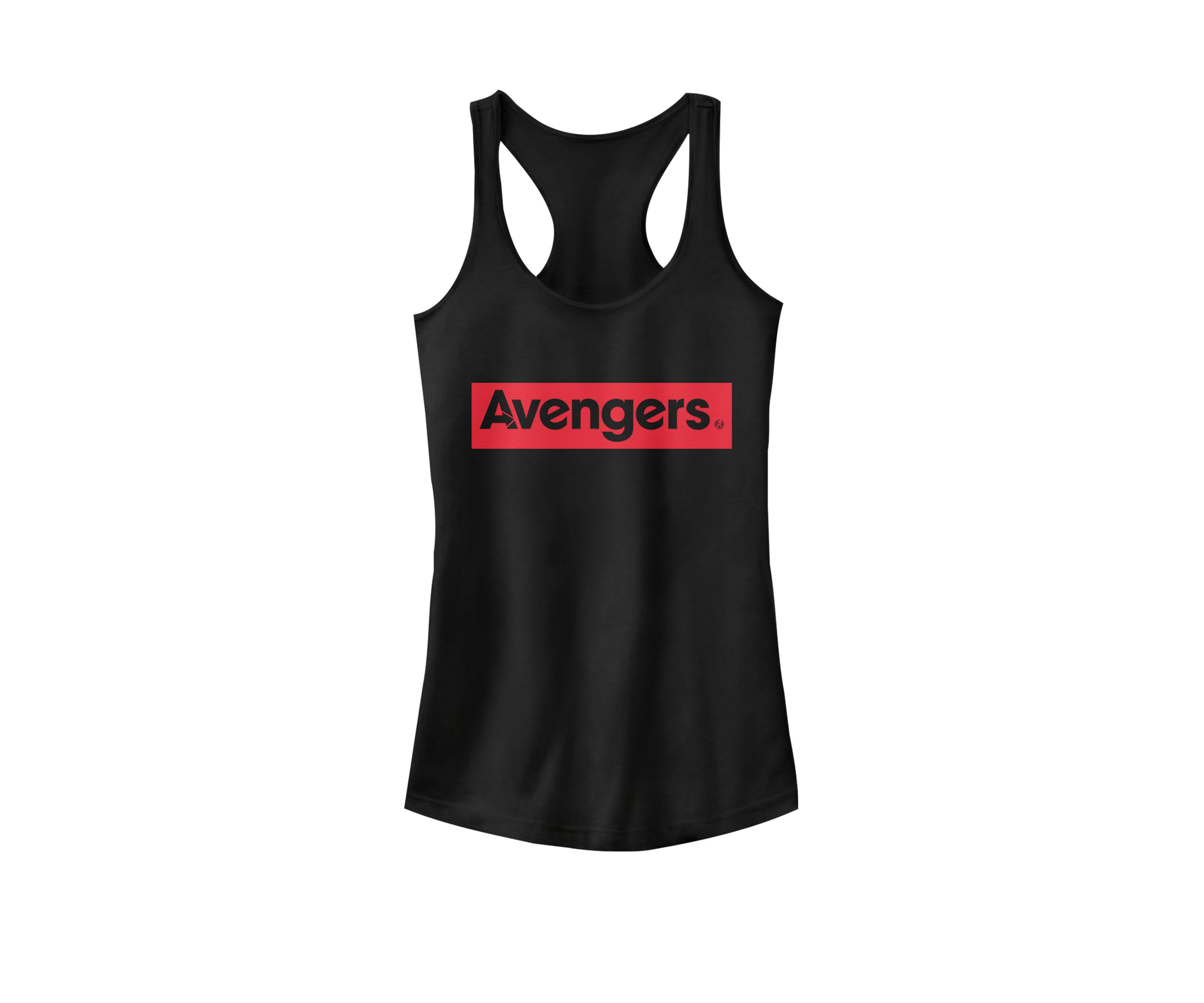 Avengers Endgame Bold Red Simple Logo Racerback Tank