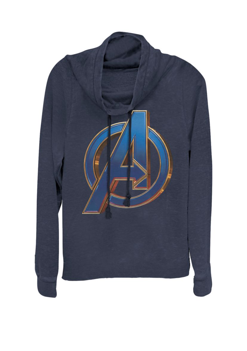 Avengers Endgame Movie Logo Cowl Neck Pullover