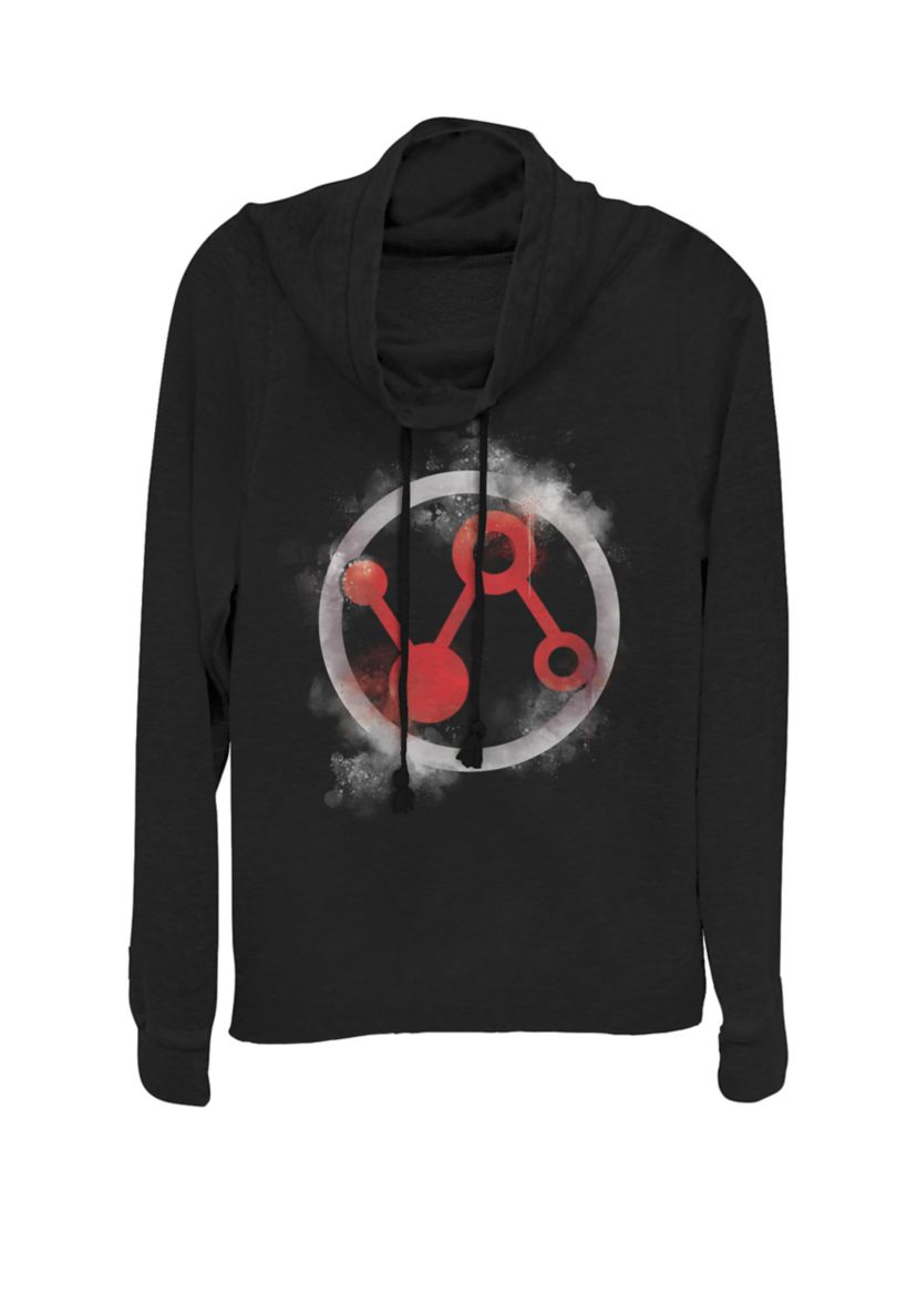 Avengers Endgame Ant-Man Spray Paint Logo Cowl Neck Graphic Pullover