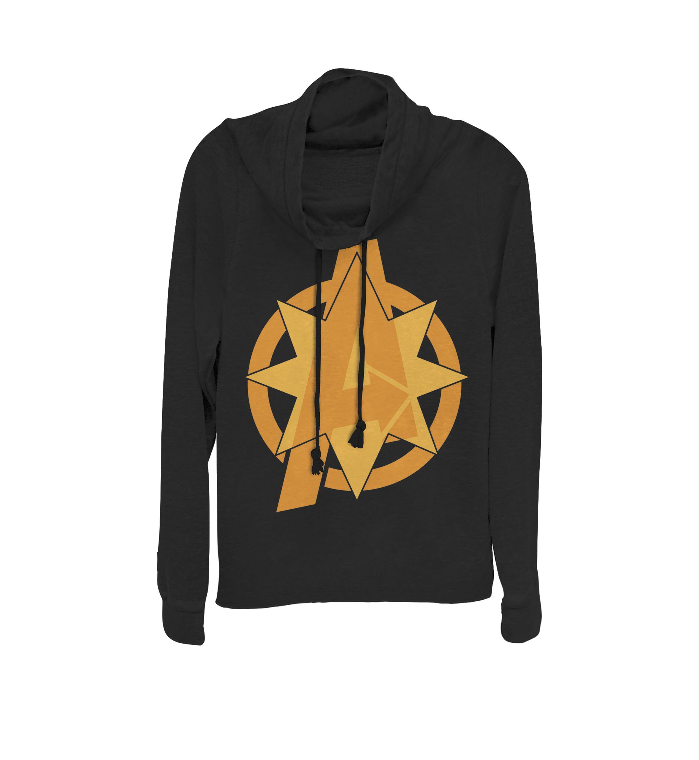 Avengers Endgame Bold Pop Avengers Logo Cowl Neck Graphic Pullover