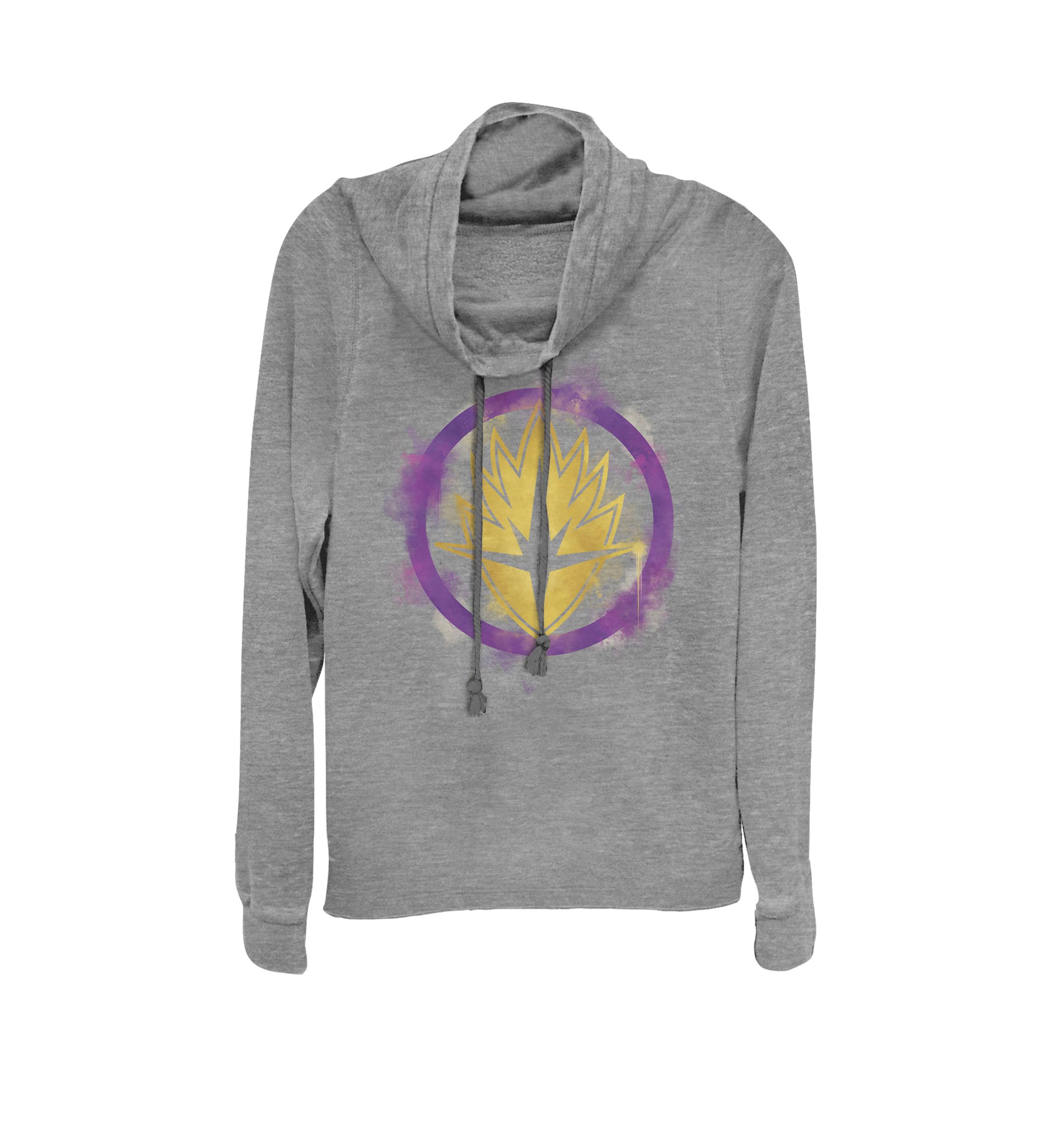 Avengers Endgame Guardians Spray Paint Logo Cowl Neck Pullover