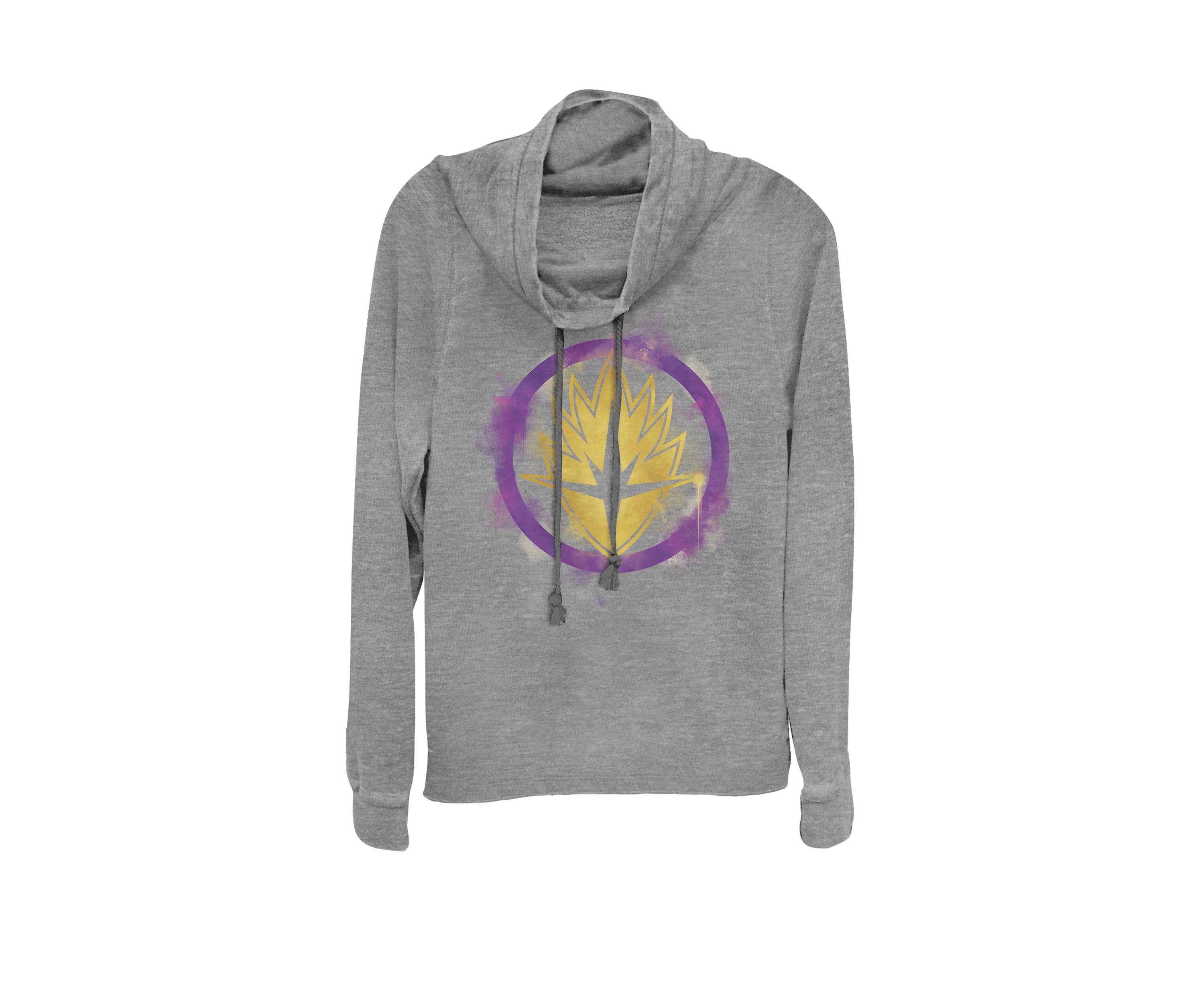 Avengers Endgame Guardians Spray Paint Logo Cowl Neck Pullover