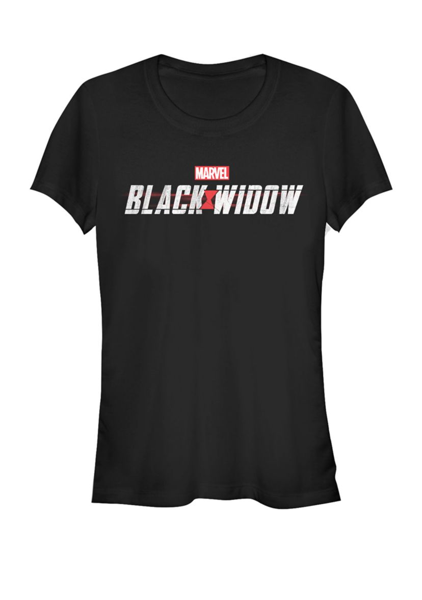 Black Widow Official Movie Logo Short Sleeve T-Shirt