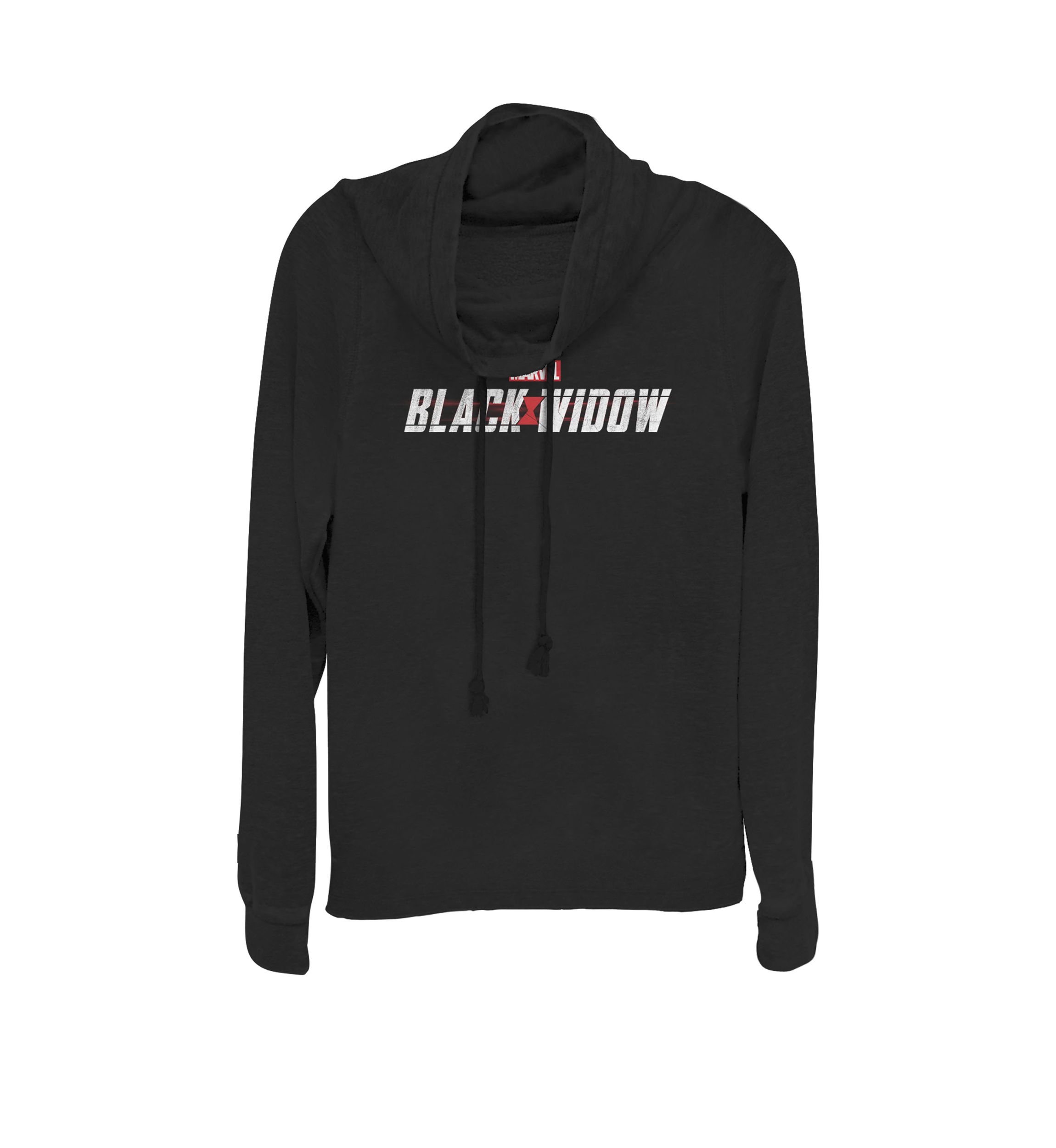 Black Widow Official Movie Logo Cowl Neck Pullover