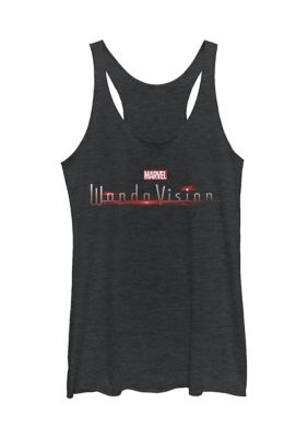 Marvel Women's Junior's Wanda Vision Graphic Tank Top, Black, 2XL
