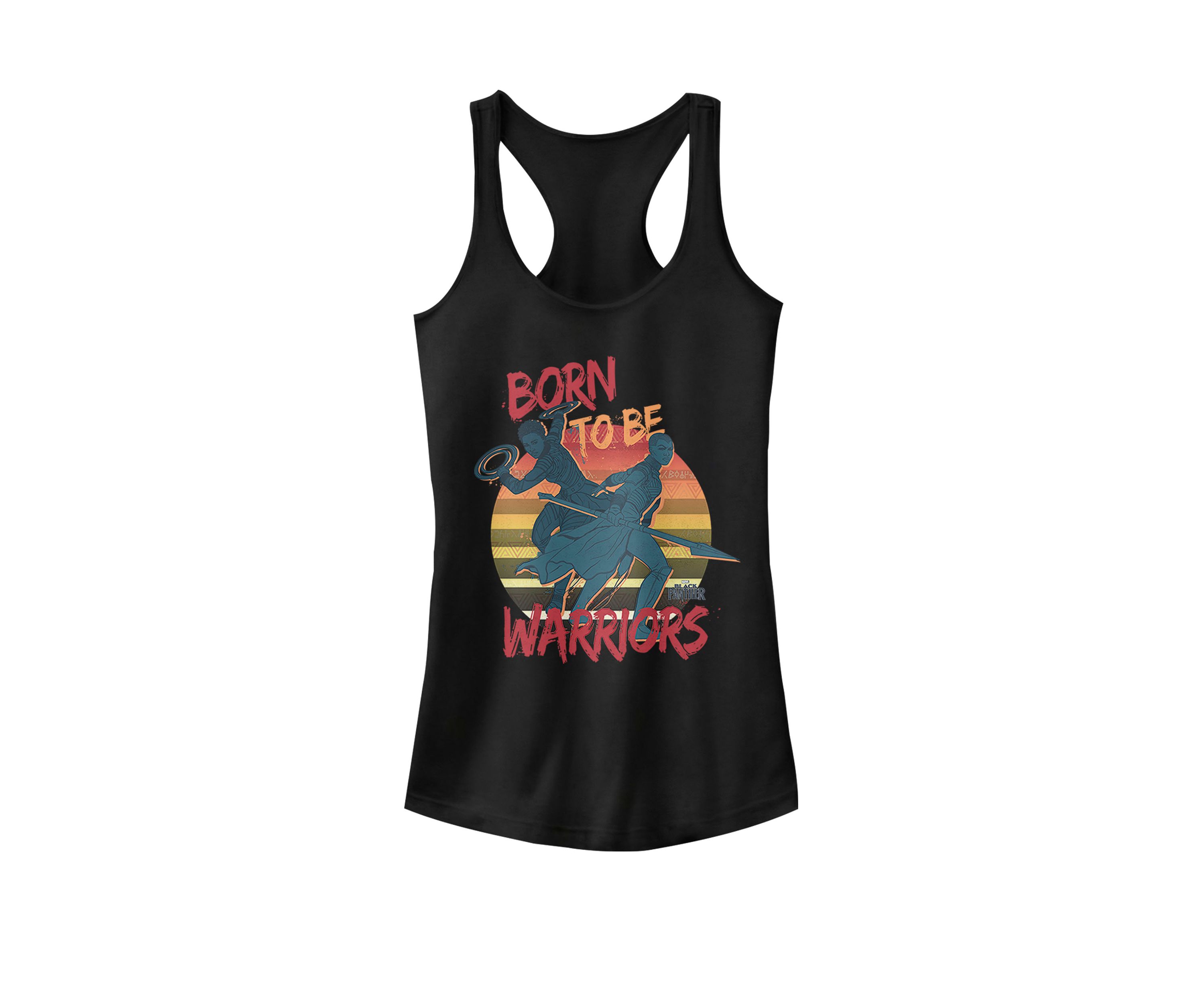 Black Panther Movie Born Warriors Racerback Tank