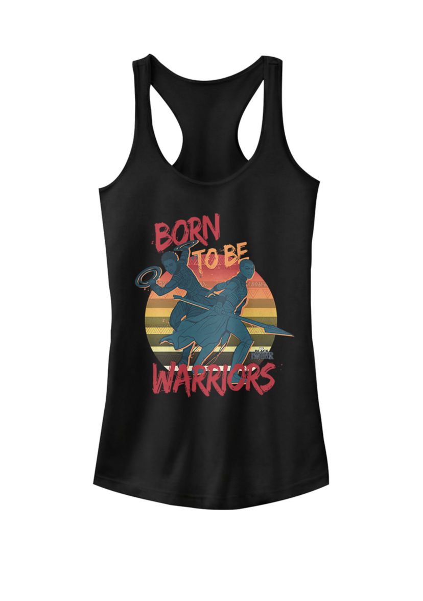 Black Panther Movie Born Warriors Racerback Tank