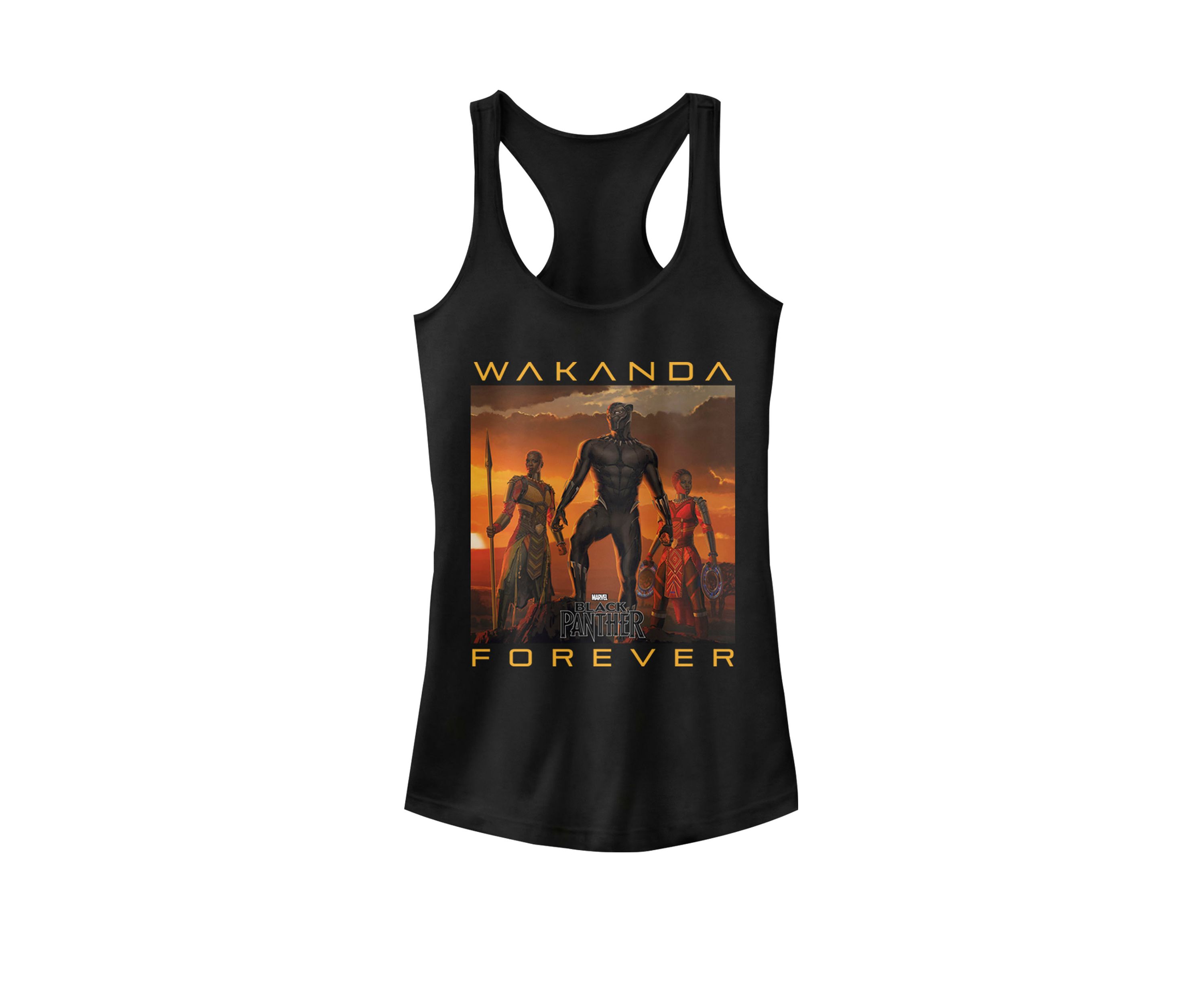 Black Panther Movie Wakanda Forever Racerback Tank