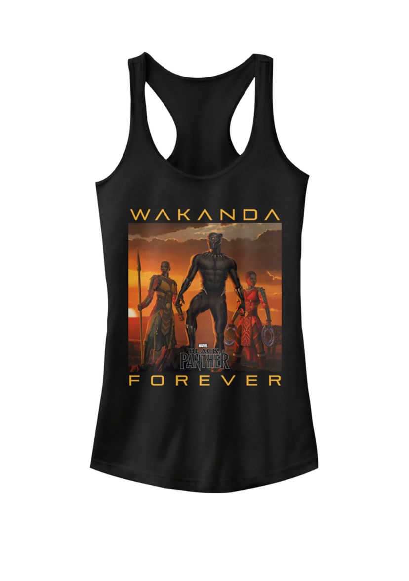 Black Panther Movie Wakanda Forever Racerback Tank