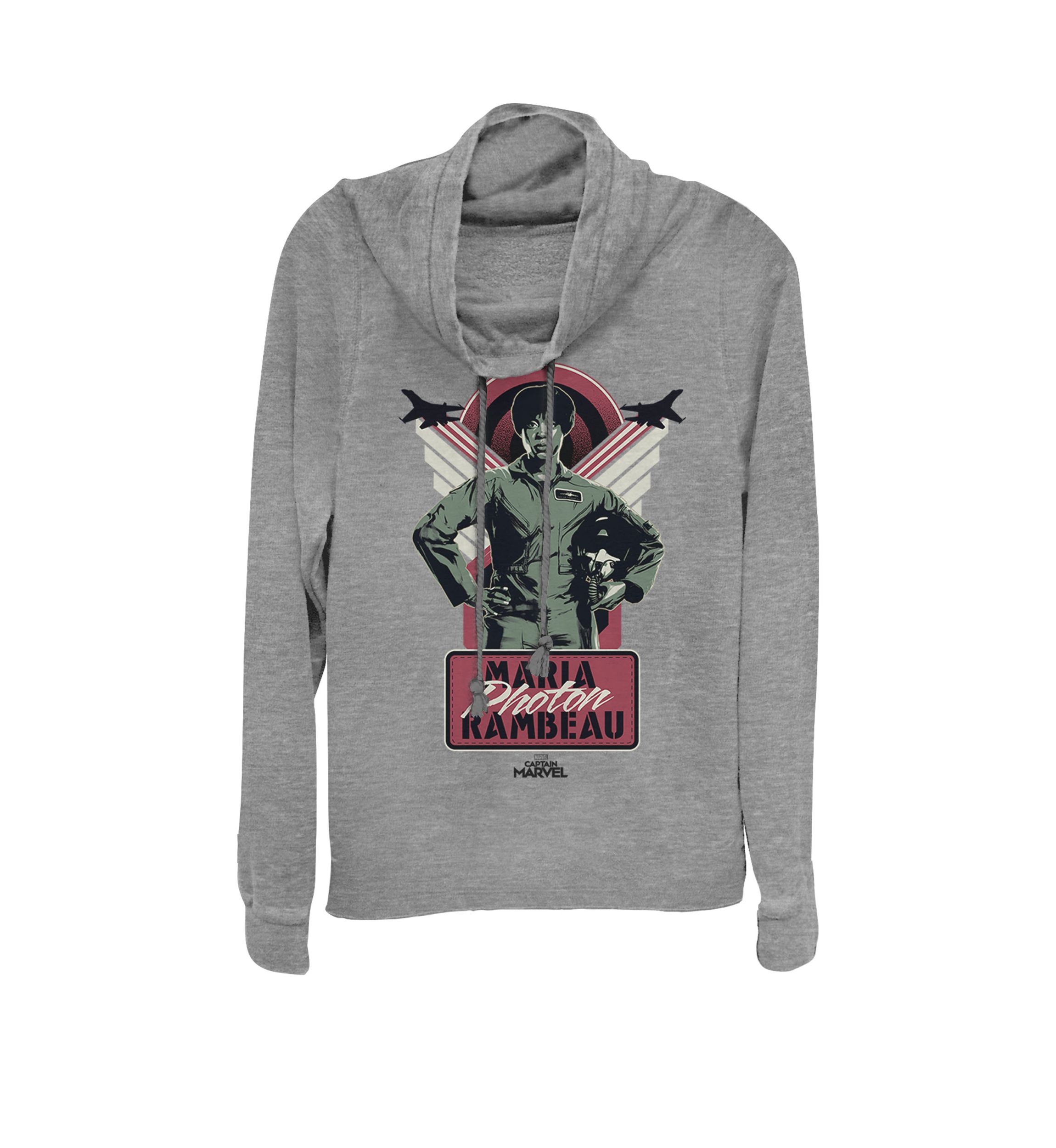 Captain Marvel™ Maria Rambeau Portrait Cowl Neck Graphic Pullover