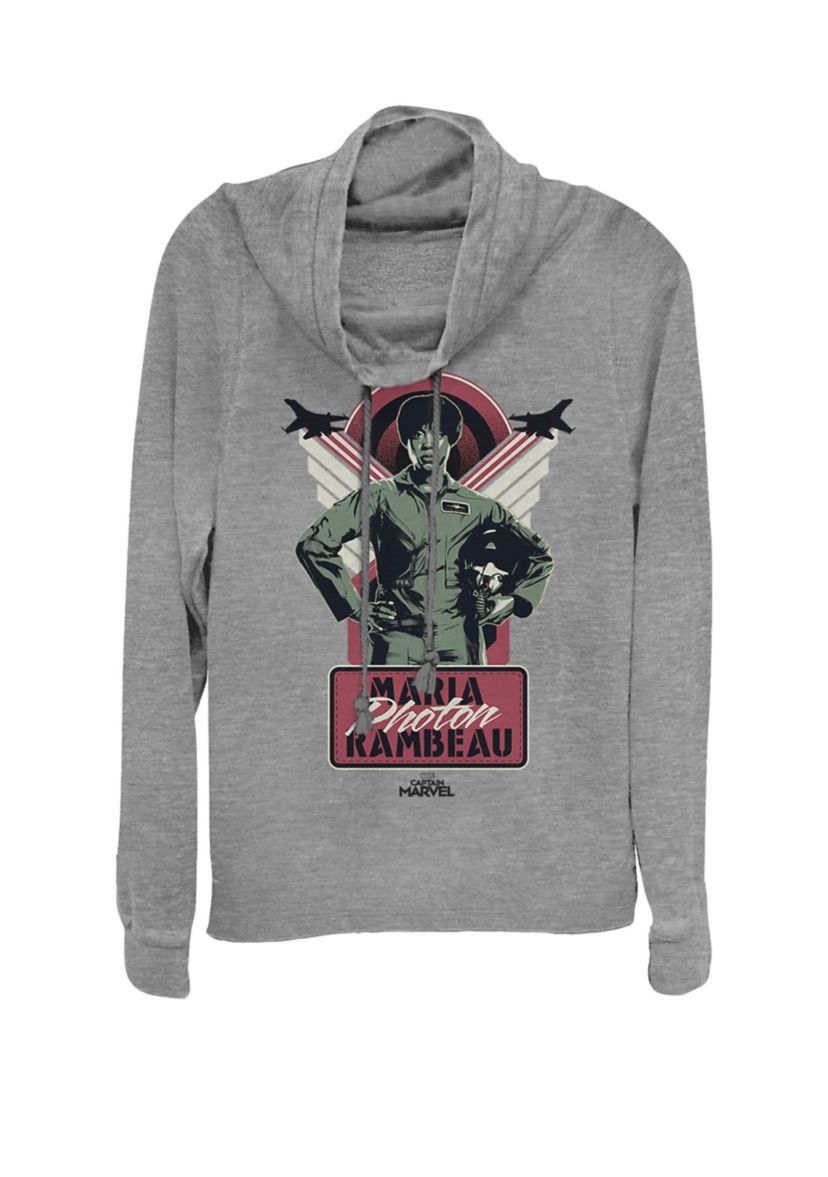 Captain Marvel™ Maria Rambeau Portrait Cowl Neck Graphic Pullover