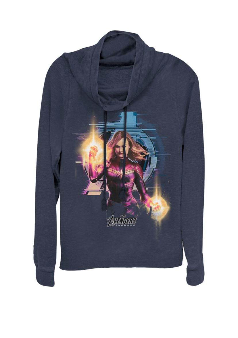 Avengers Endgame Captain Marvel™ Portrait Cowl Neck Graphic Pullover