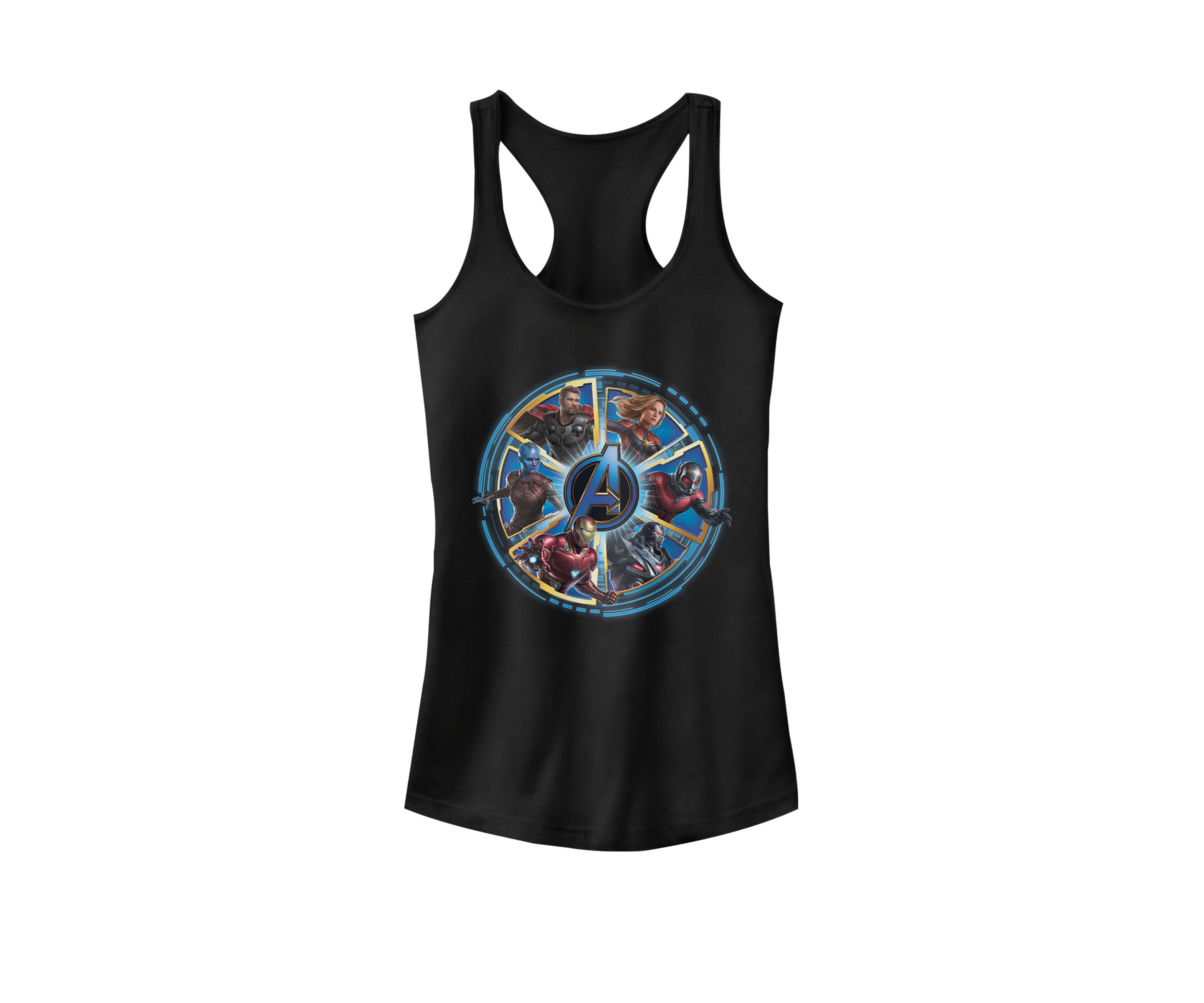 Avengers Endgame Circle of Heroes Graphic Racerback Tank