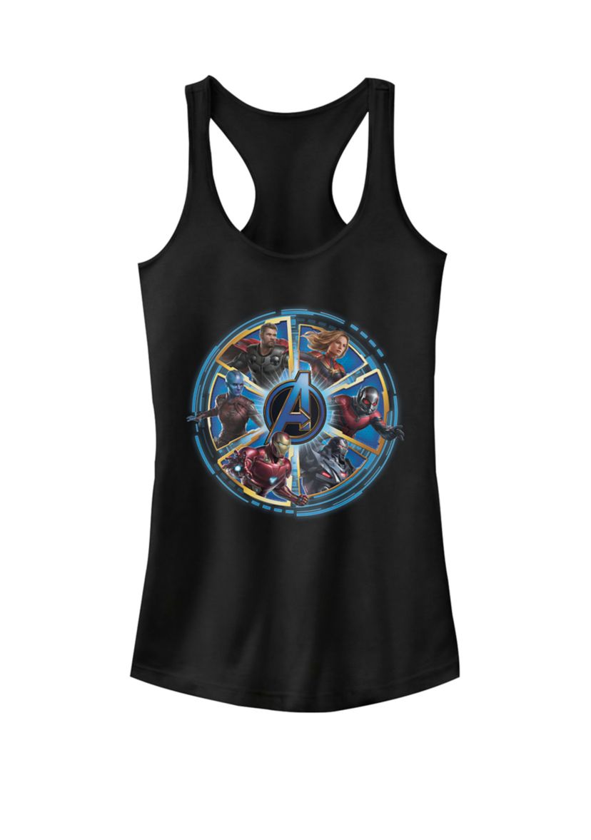 Avengers Endgame Circle of Heroes Graphic Racerback Tank