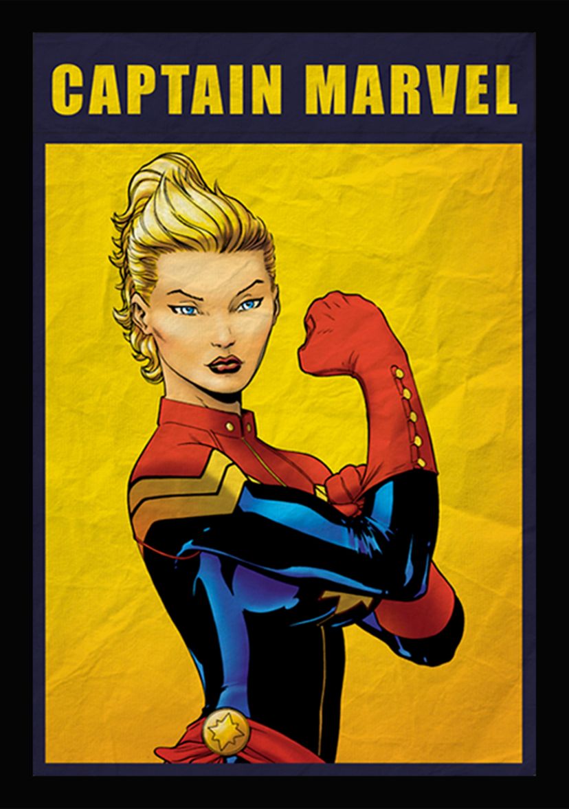 Captain Marvel The Riveter Graphic Tank