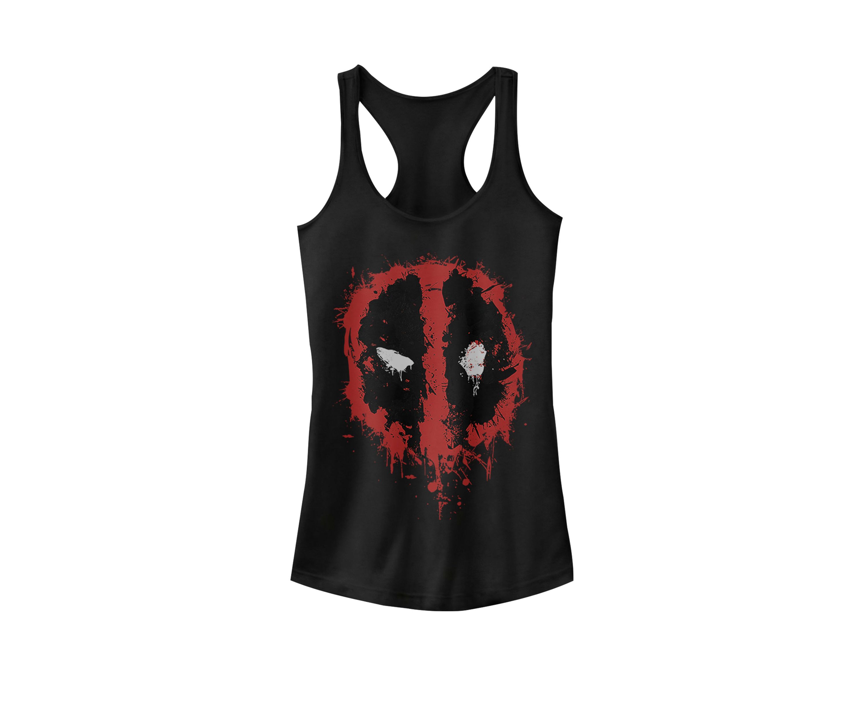 Deadpool Splatter Icon Graphic Racerback Tank