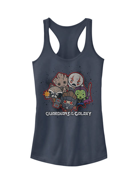 Kawaii Guardians of the Galaxy Cute Graphic Racerback Tank