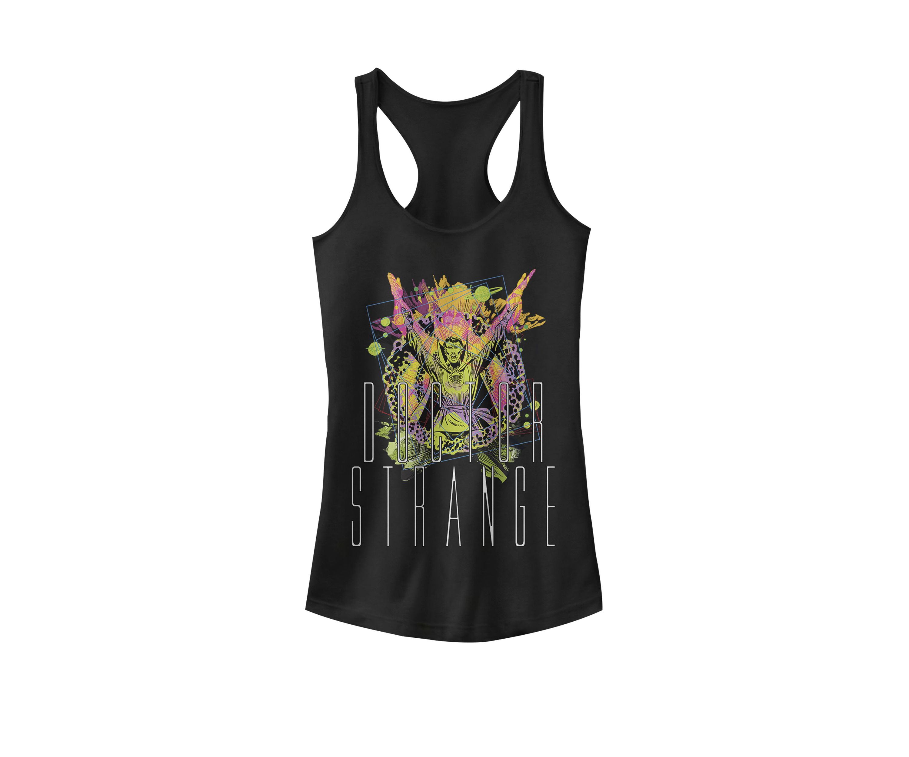 Doctor Strange Put Your Arms Up Magic Neon Graphic Racerback Tank