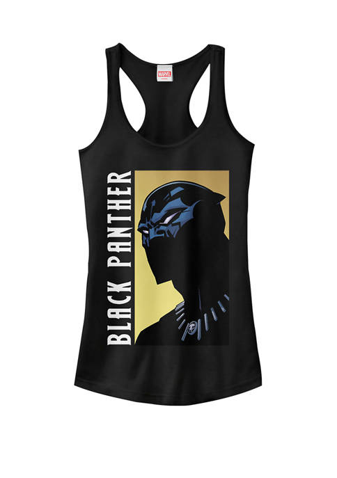 Black Panther Character Profile Intro Graphic Racerback Tank