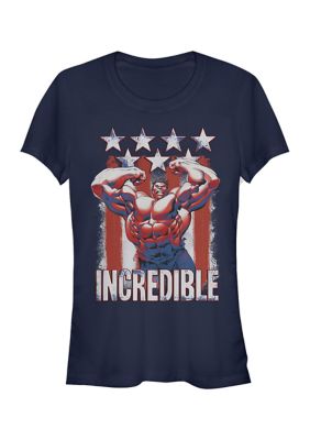 Marvel Hulk Flag Graphic T-Shirt