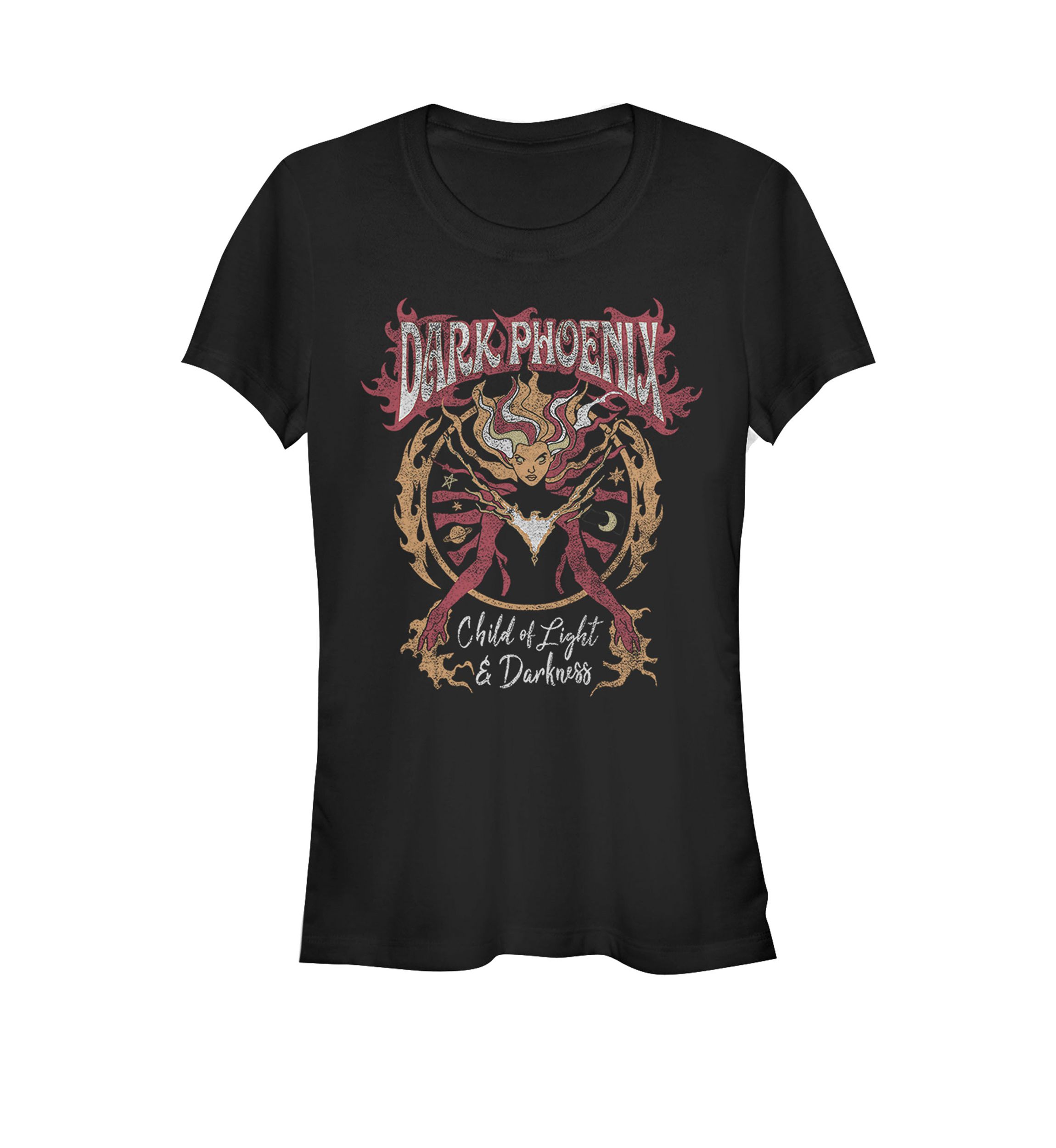 X-Men Dark Phoenix Light & Darkness Retro Short Sleeve Graphic T-Shirt