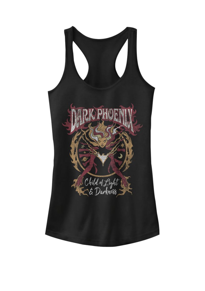 X-Men Dark Phoenix Light & Darkness Retro Graphic Racerback Tank