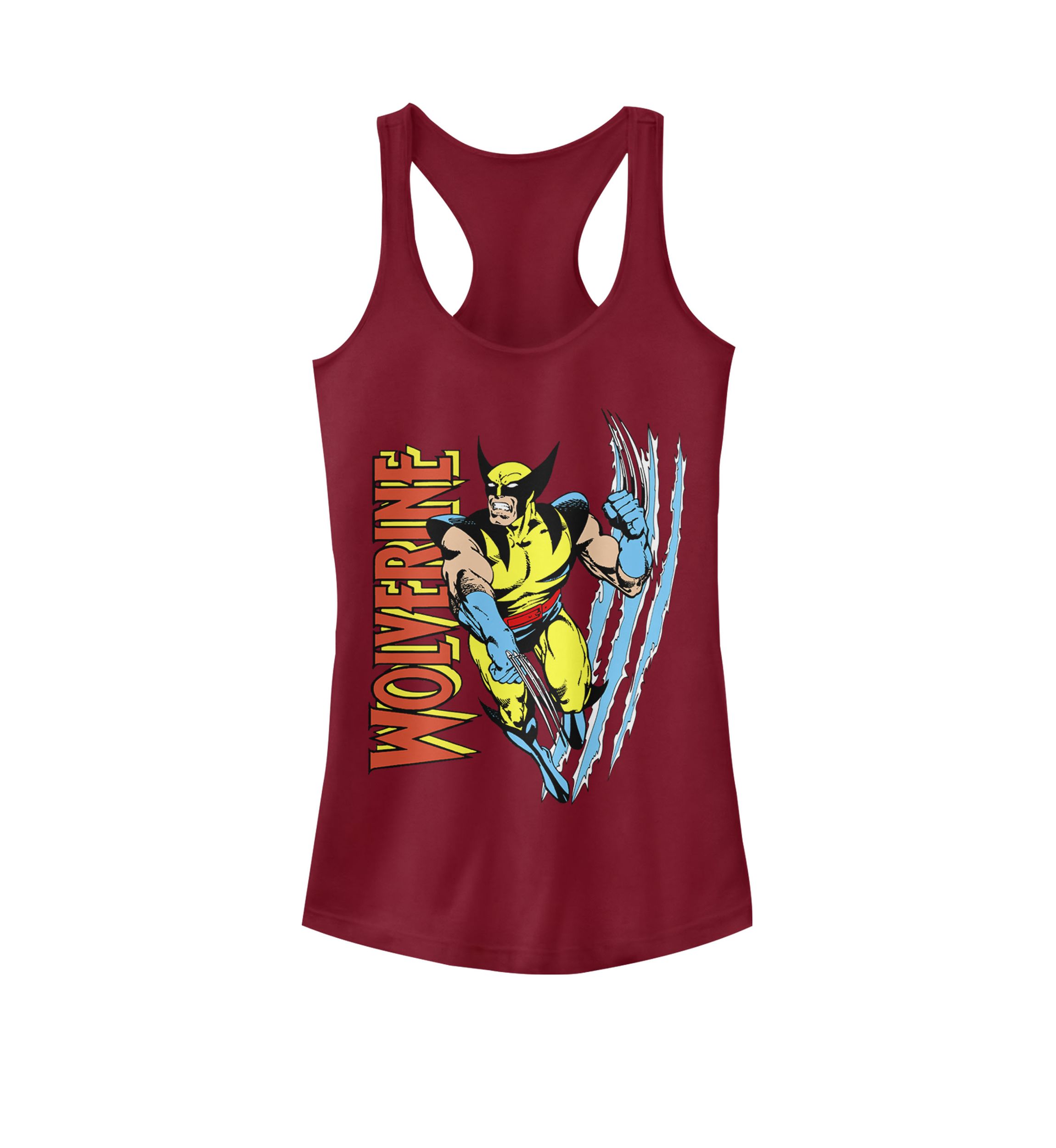 Classic X-Men Wolverine Scratch Racerback Graphic Tank