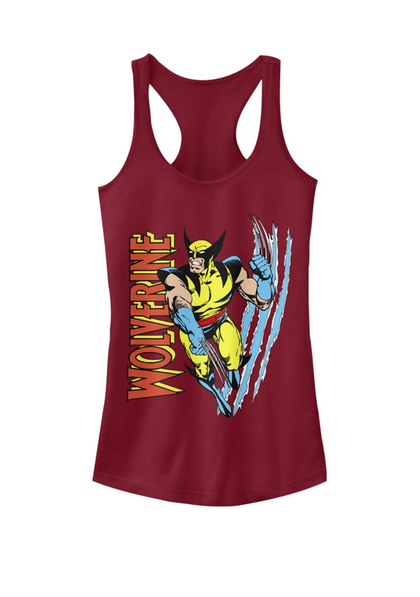 Classic X-Men Wolverine Scratch Racerback Graphic Tank