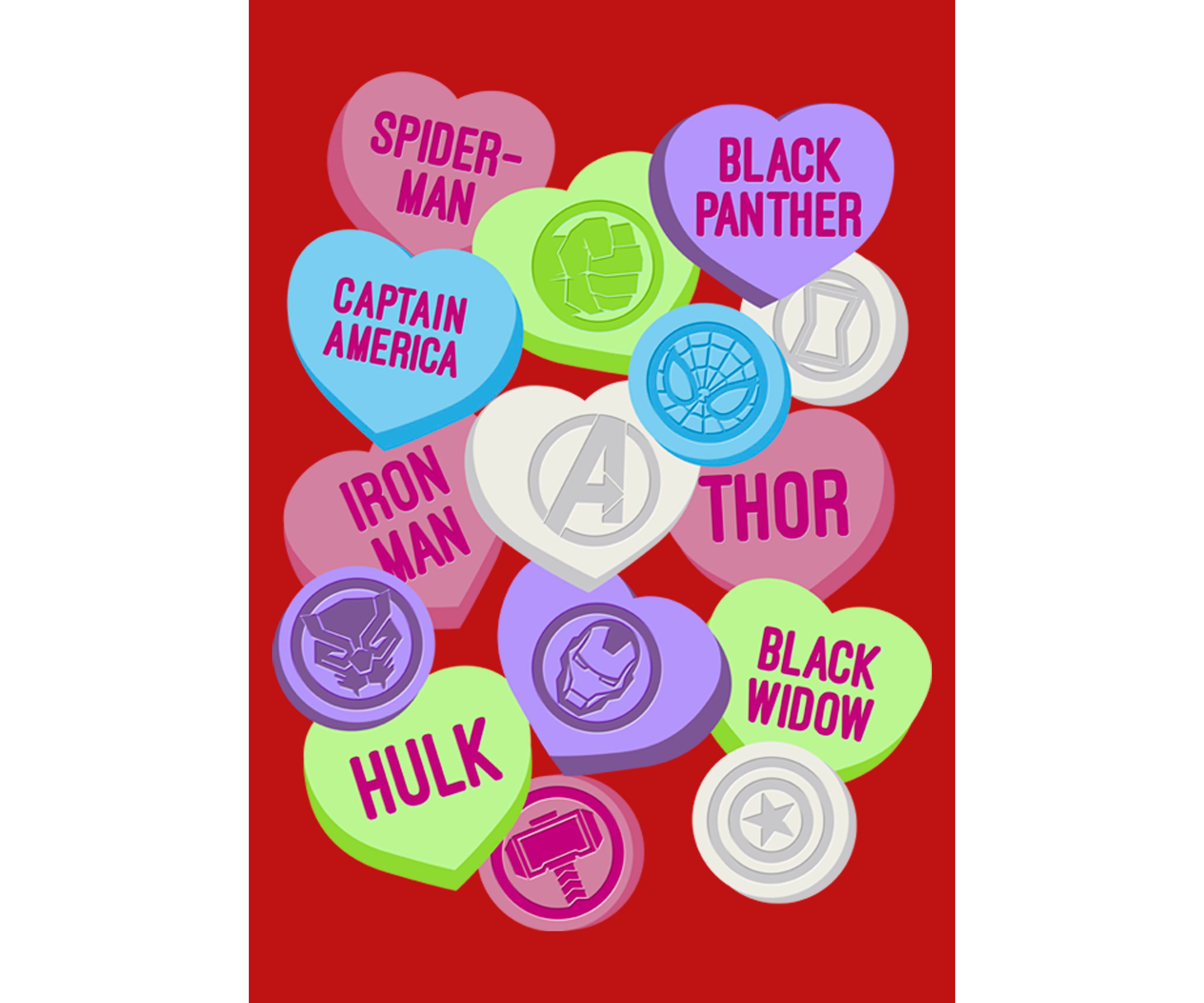 Candy Icons Marvel Graphic T-shirt