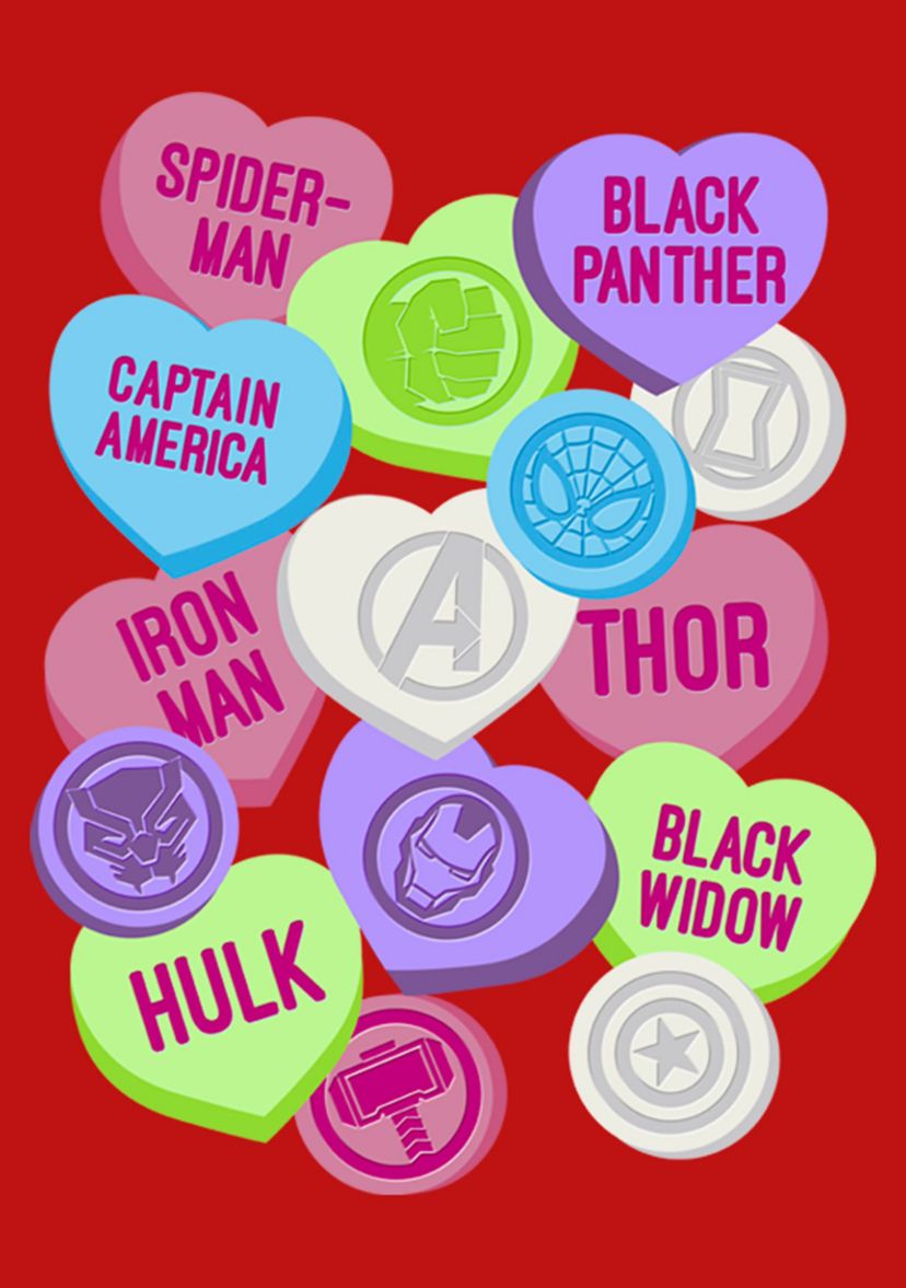 Candy Icons Marvel Graphic T-shirt