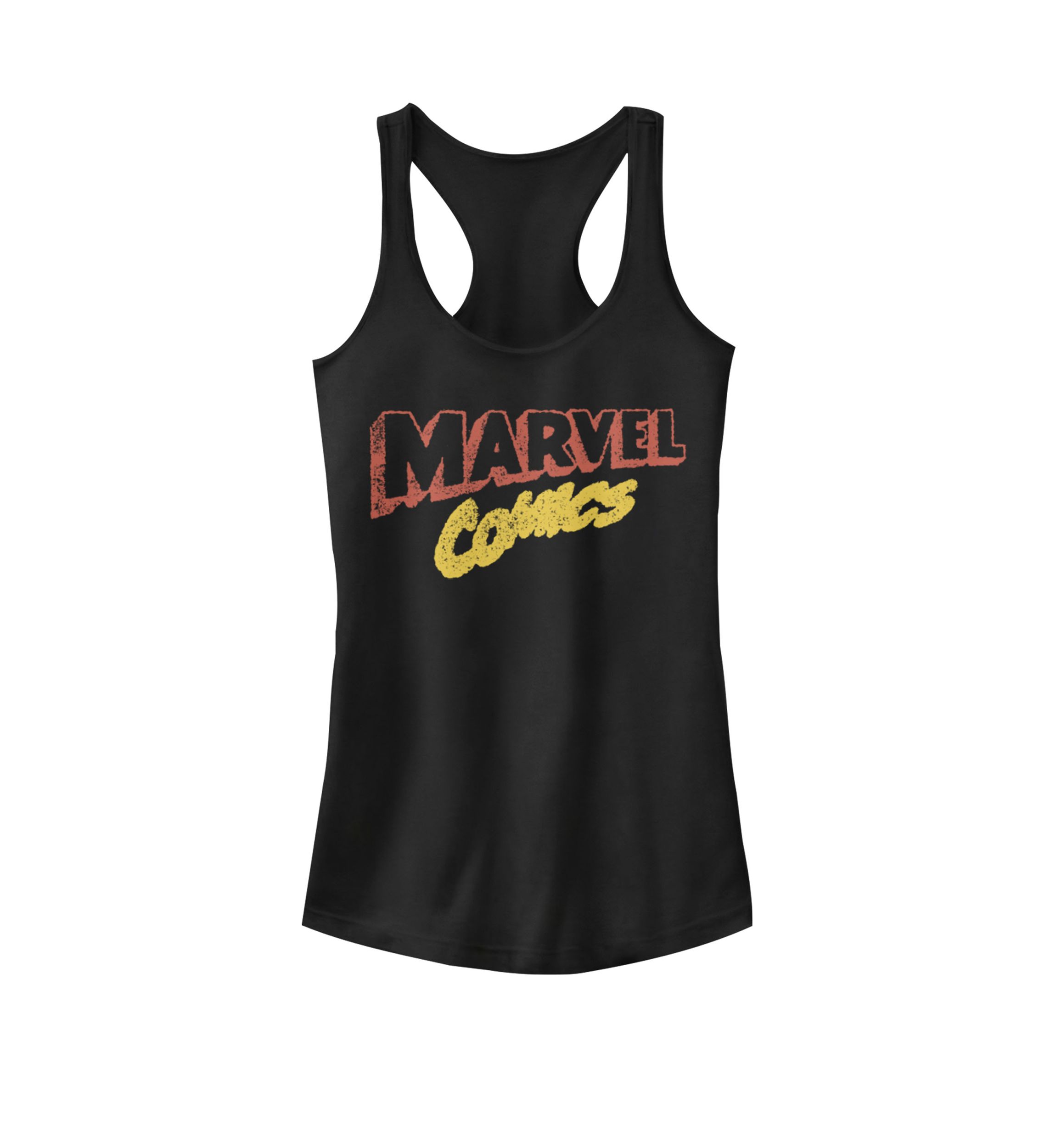 Comics Retro Artsy Logo Racerback Graphic Tank