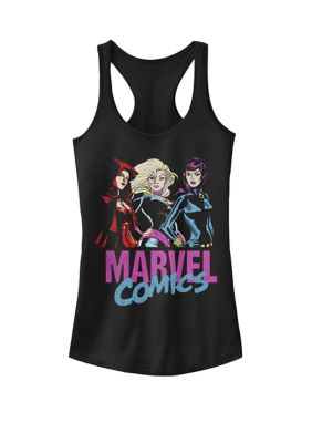 101 Dalmatians Comics Scarlet Witch Black Widow Captain Marvel Racerback Graphic Tank Top