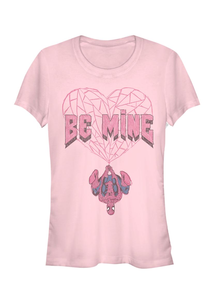 Juniors  Be Mine Spiderman T-Shirt
