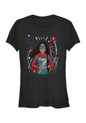 Tom and Jerry Women's Flower Badge Graphic T-Shirt