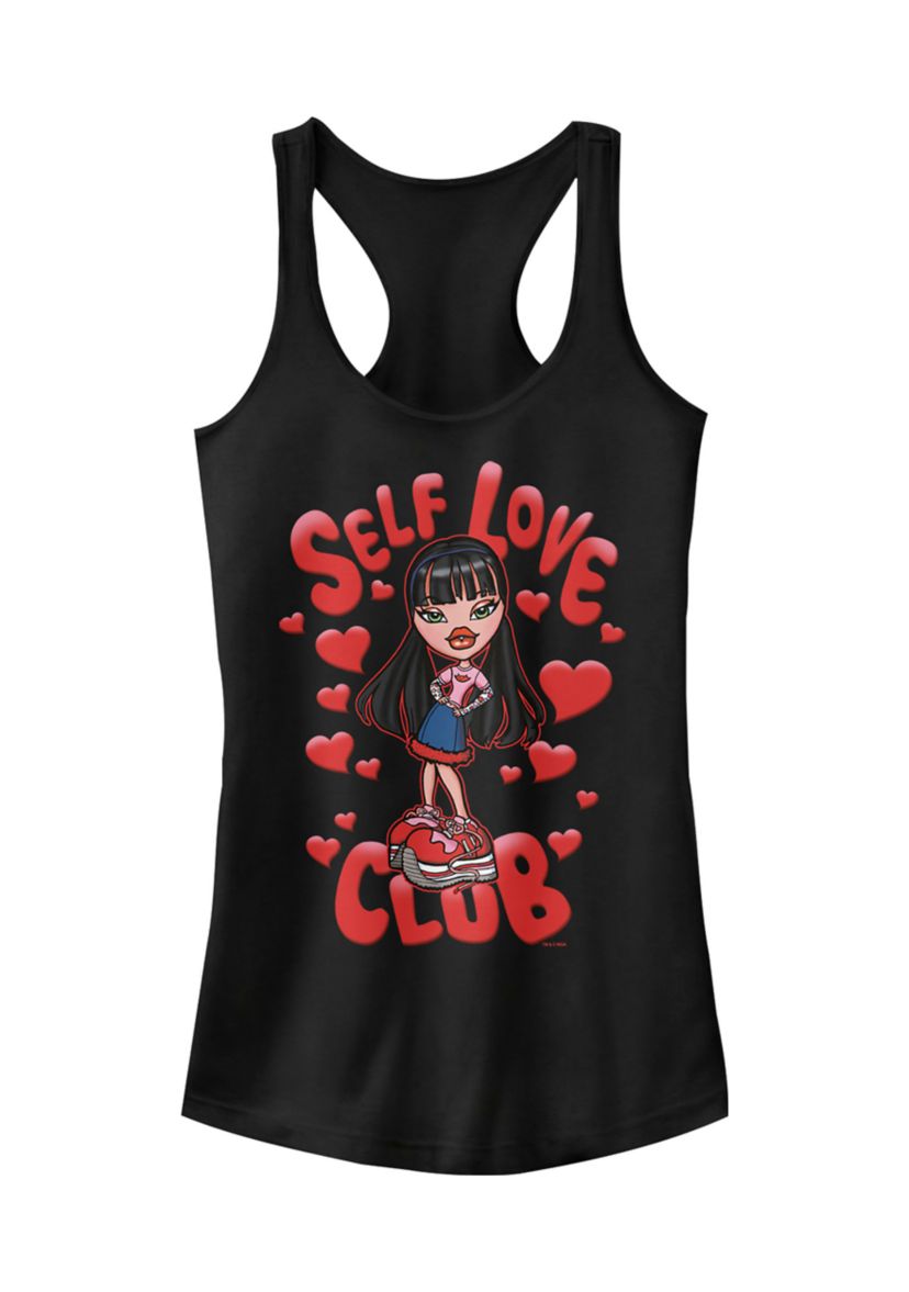 Juniors  Self Love Jade Graphic Tank