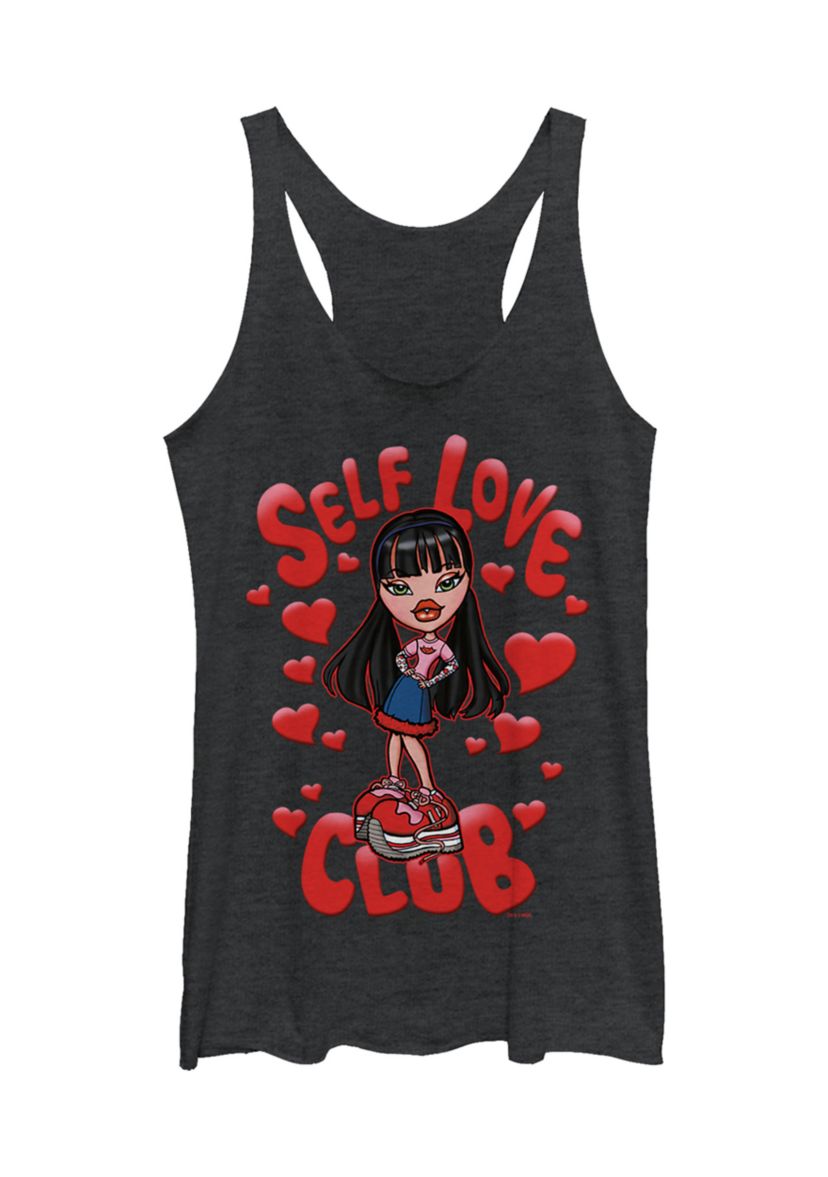 Juniors  Self Love Jade Graphic Tank