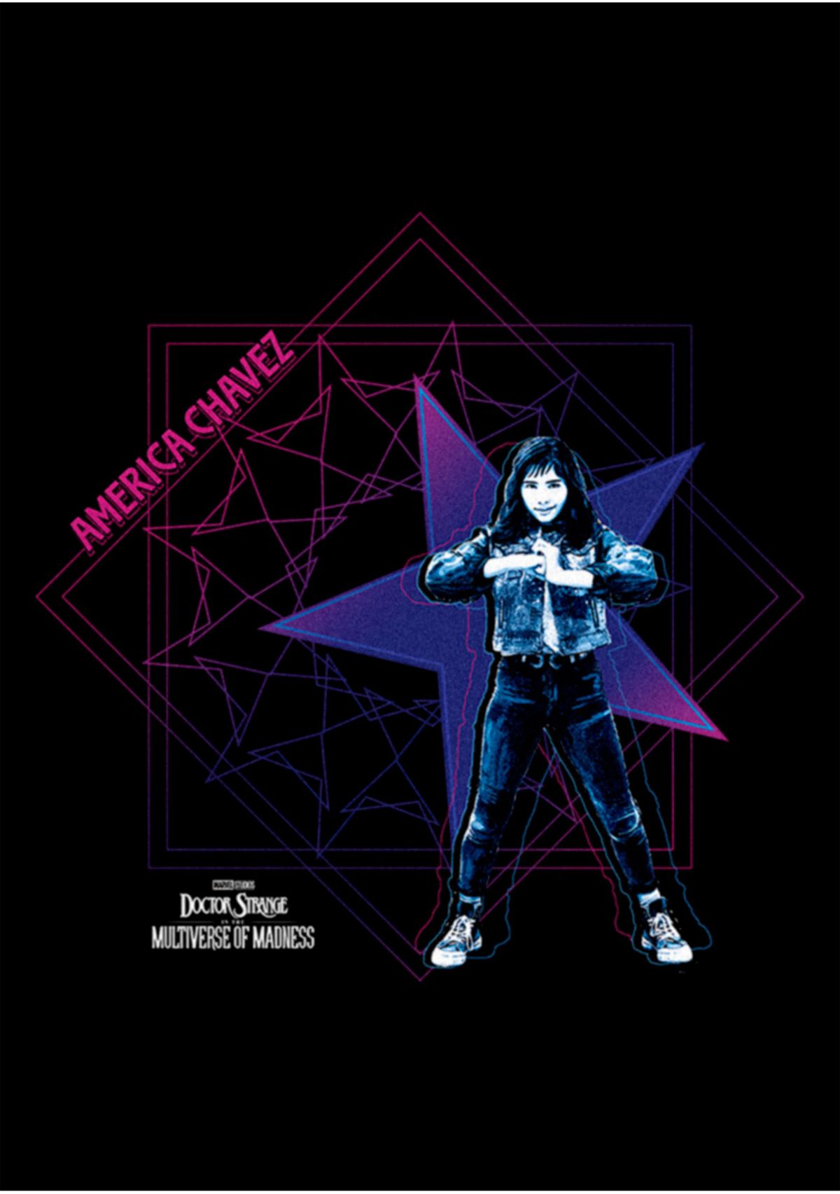 Red Blue Graphic T-Shirt