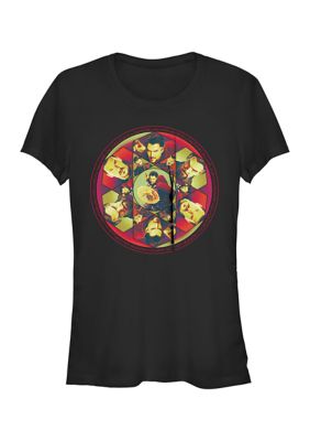Marvel Women's Strange Window Graphic T-Shirt, Black, XXL