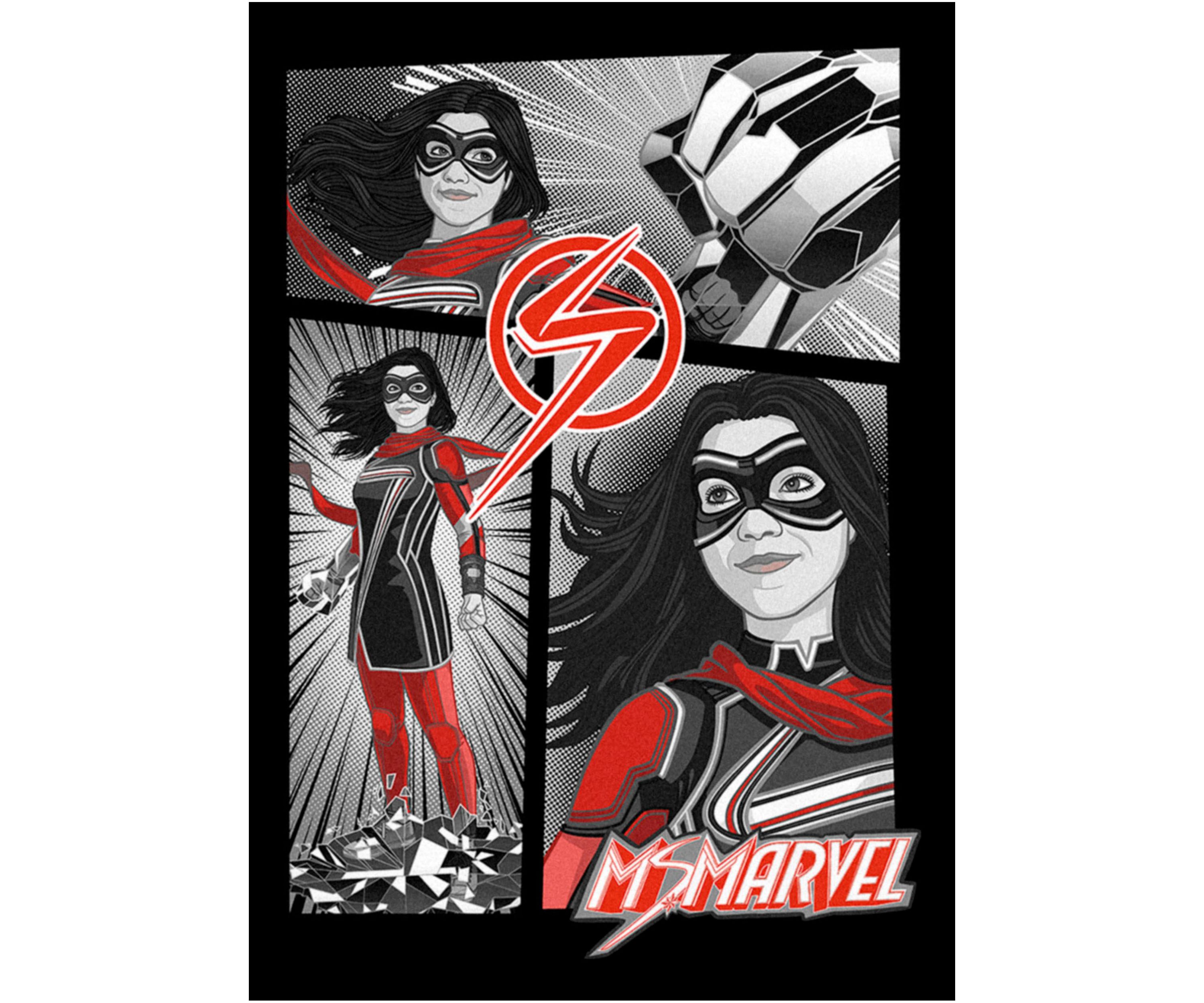 Ms Marvel Panel Graphic T-Shirt