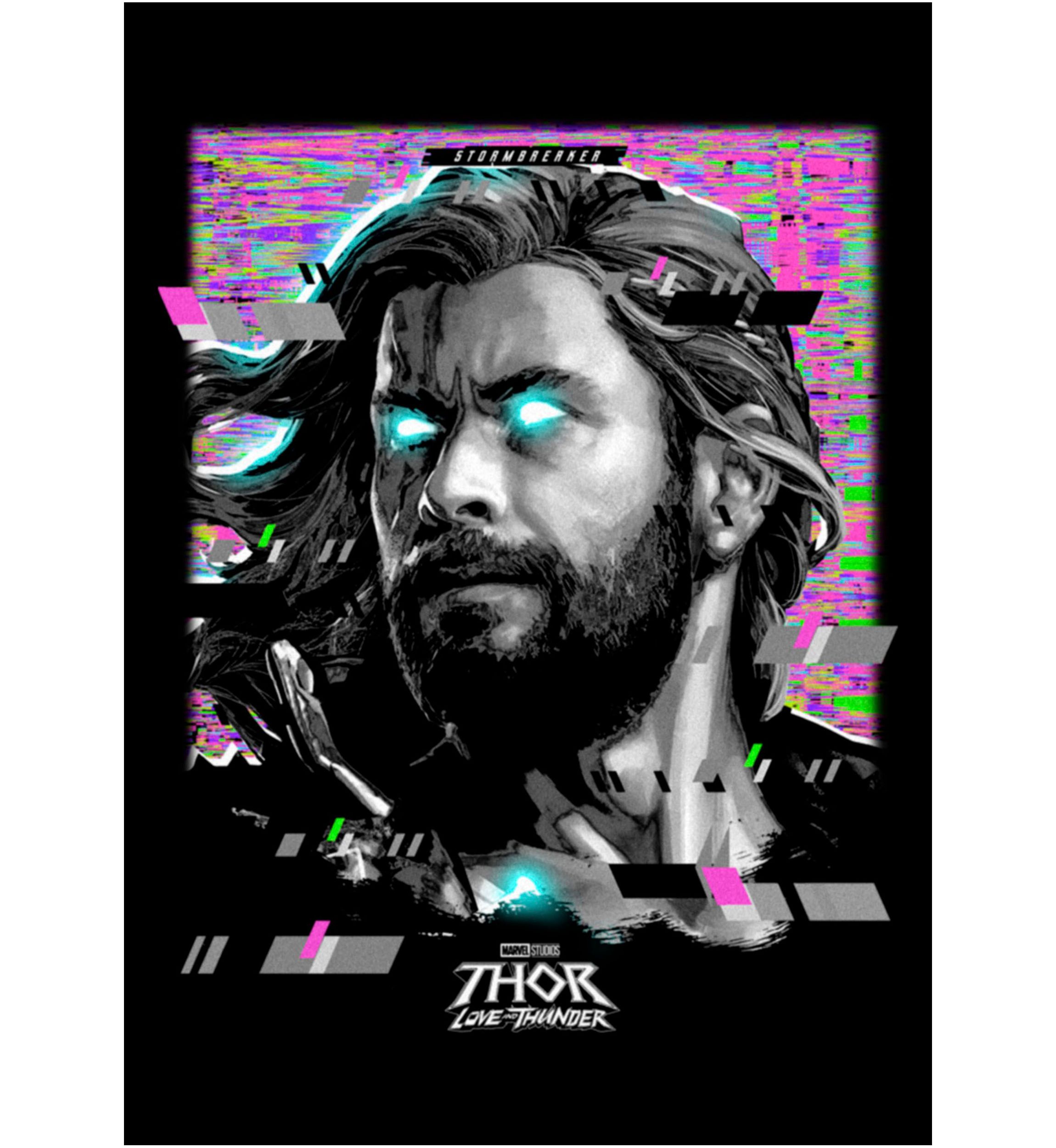 Glitch Thor Graphic T-Shirt