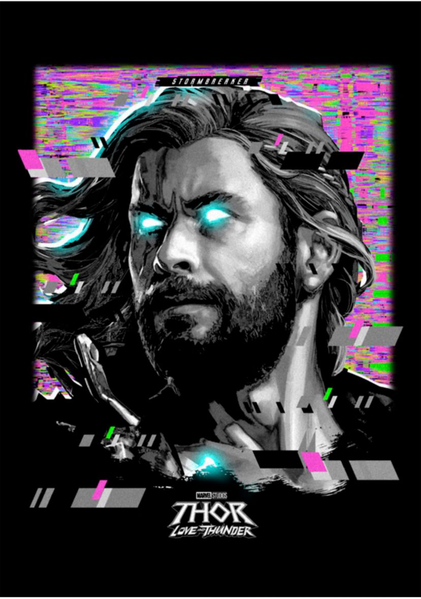 Glitch Thor Graphic T-Shirt
