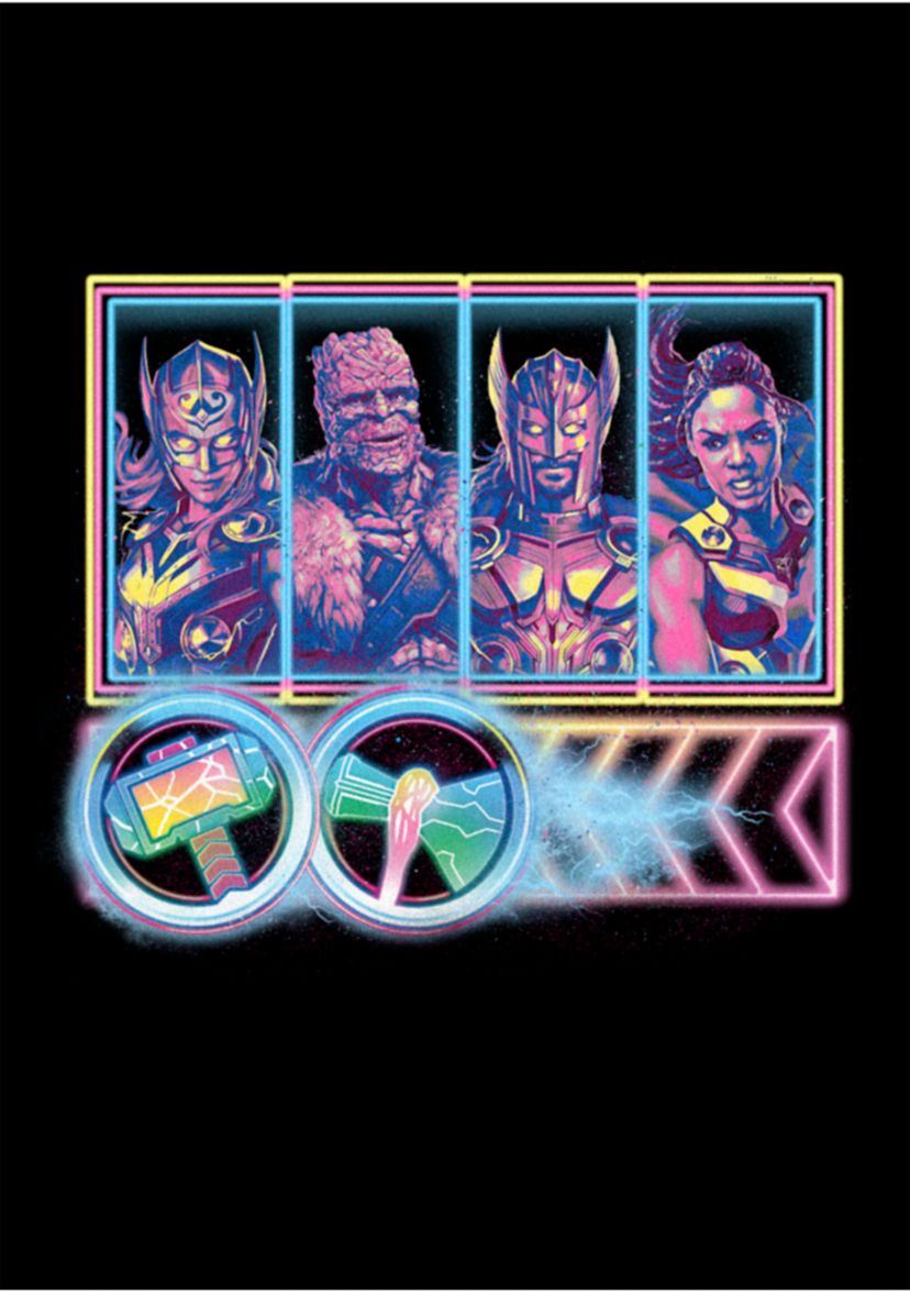 Neon Thunder Love Graphic T-Shirt