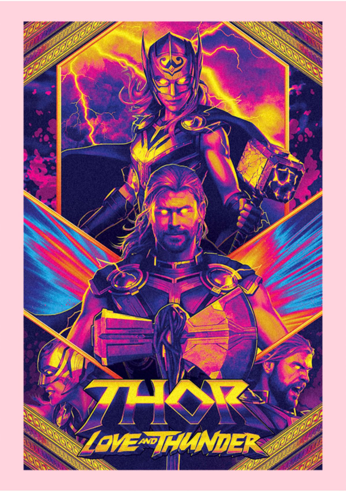 Neon Poster Graphic T-Shirt