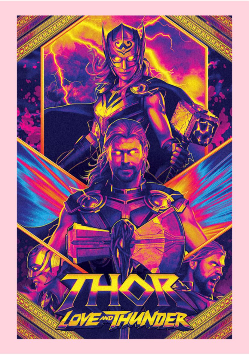 Neon Poster Graphic T-Shirt