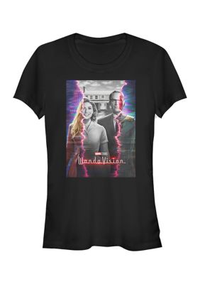 Marvel Women's Juniors' Teaser Poster T-Shirt, Black, Small