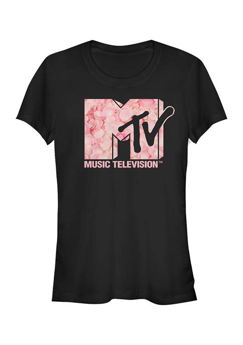 MTV Juniors Roses Are Pink T-Shirt