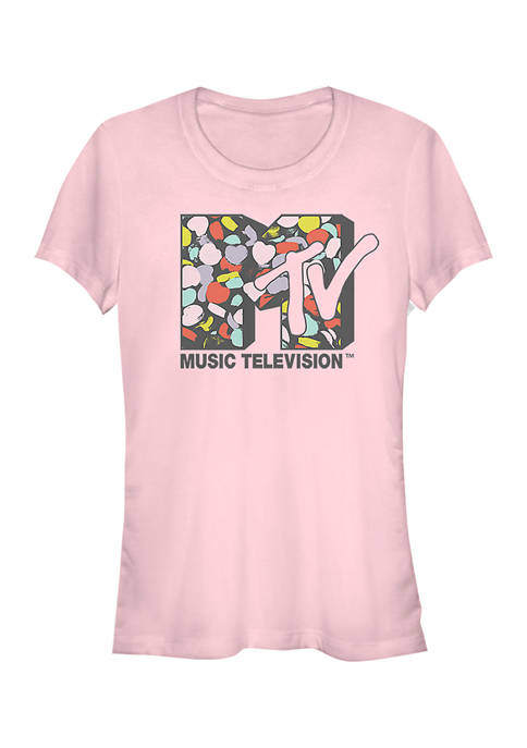 MTV Juniors Logo Heart Fill T-Shirt