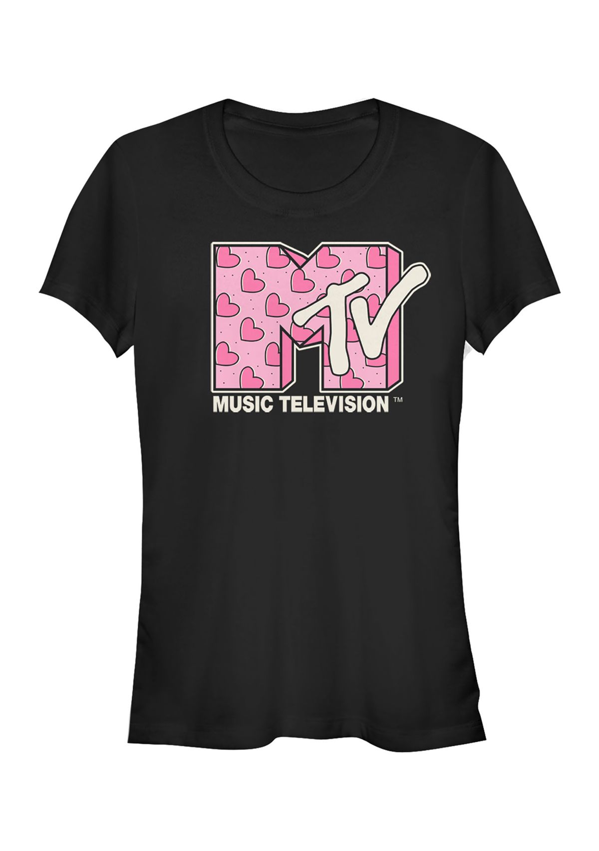 Juniors Heart Diagonal T-Shirt